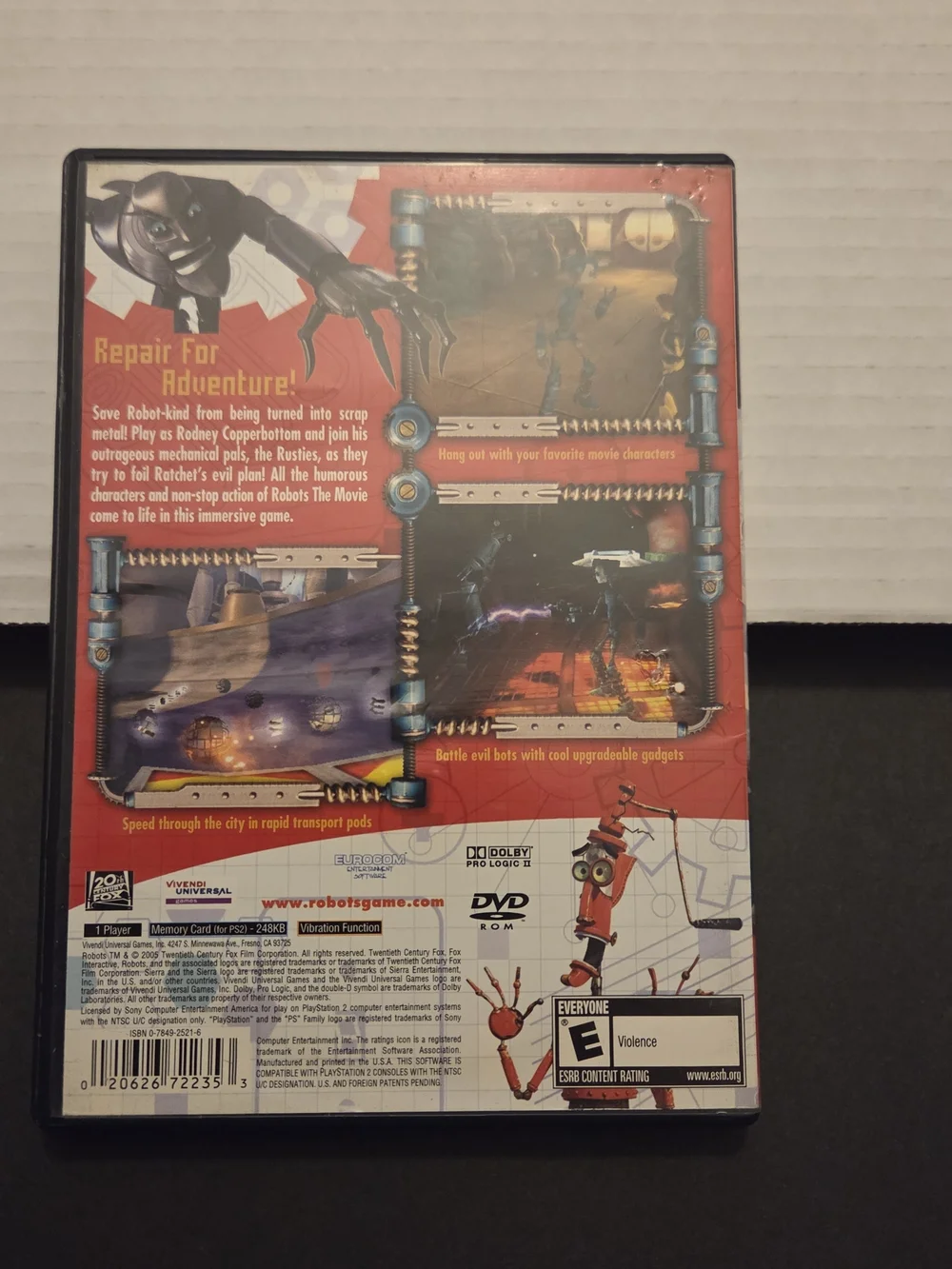 Robots (Sony PlayStation 2, 2005) PS2 Pre-owned